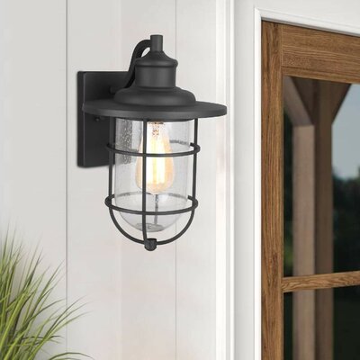 Black Lantern Outdoor Wall Lighting You'll Love in 2019 | Wayfair