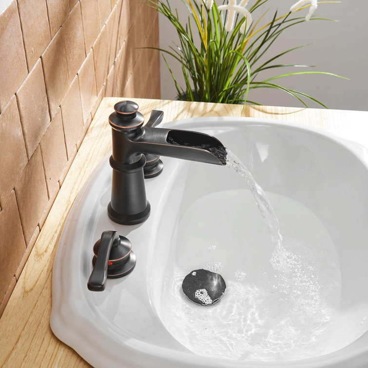 Bathfinesse Two Handle High Arc Bathroom Faucet With Pop Up ...