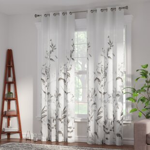 pattern sheer curtains