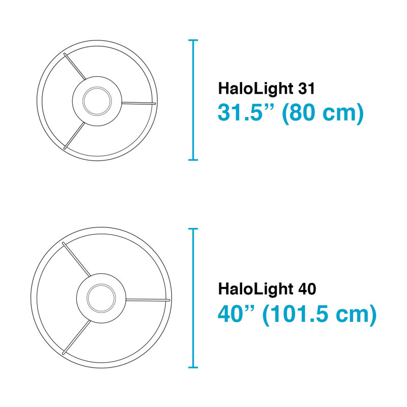 varidesk halo light