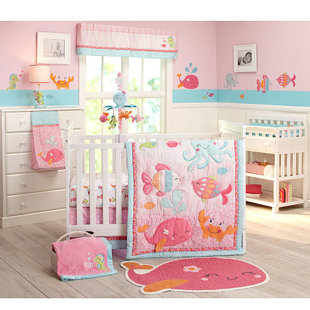 Sea Turtle Crib Bedding Wayfair The Sea 4 Piece Crib Bedding Set