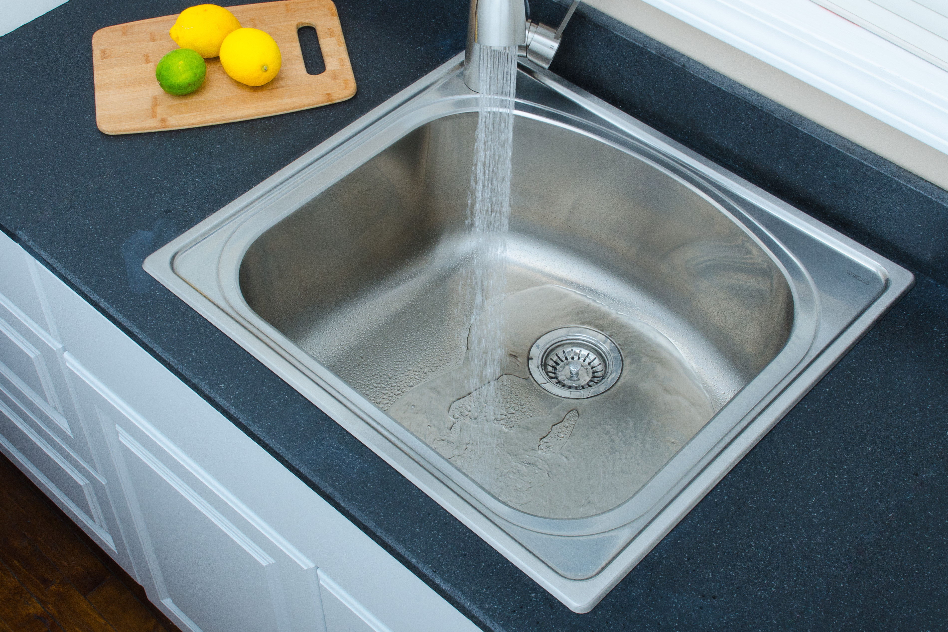 Wells Sinkware Chicago Series 25 L X 22 W D Shaped Topmount Kitchen Sink