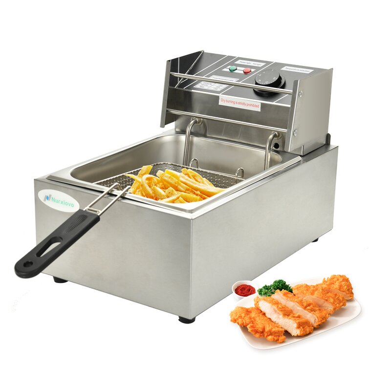 Electric Deep Fryer Home Restaurant Kitchen Multi Cooker Countertop Tabletop New 