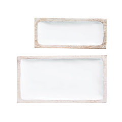 Modern Rectangle Decorative Trays Allmodern