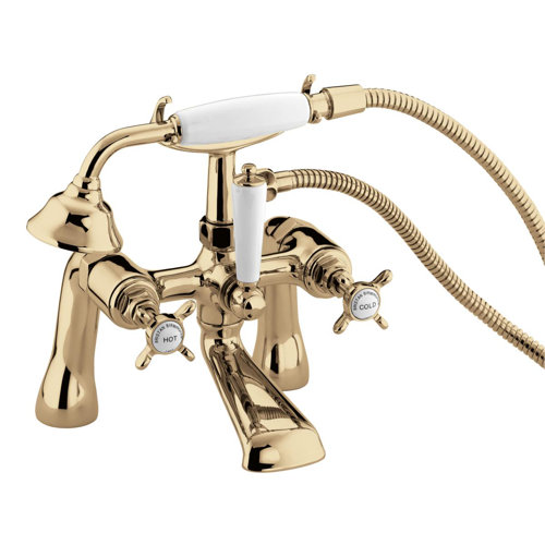 Bristan 1901 Pillar Bath Shower Mixer Gold - N BSM G CD