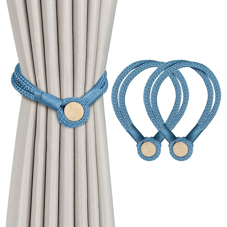 Curtain Tieback with Magnetic Decorative Drapes Weave Holder Bedroom Accessories 