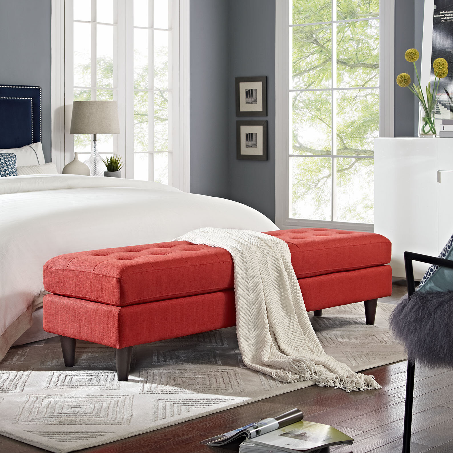 Red Benches You Ll Love In 2021 Wayfair