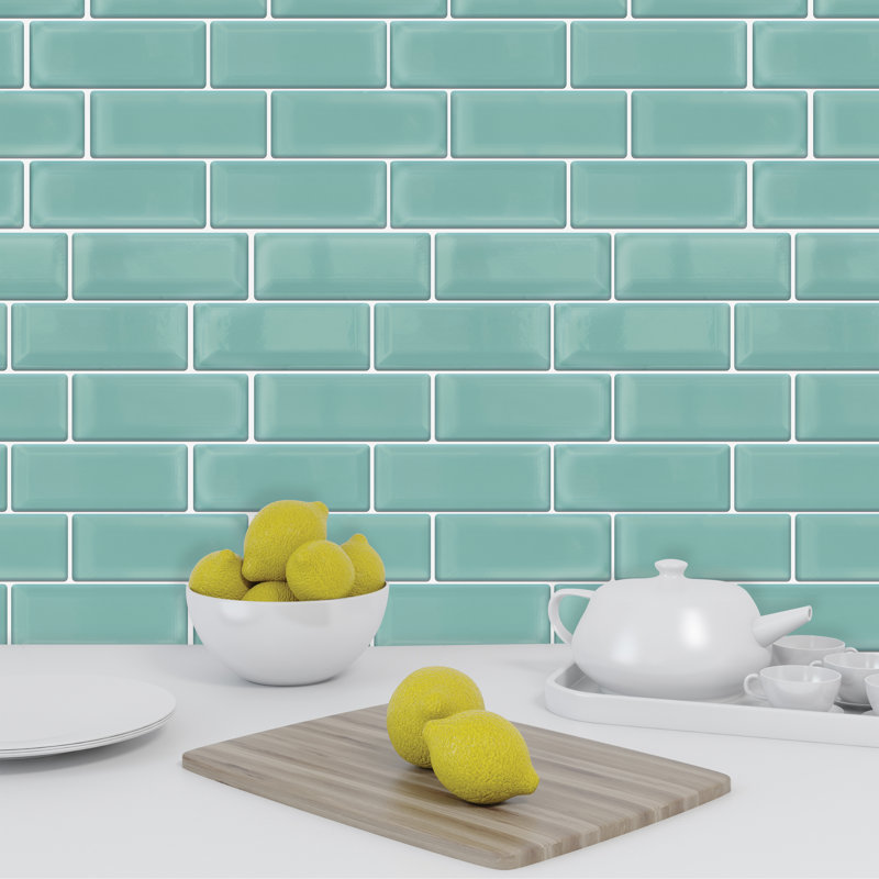 Symple Stuff 30cm X 15cm Pvc Peel Stick Subway Tile Reviews