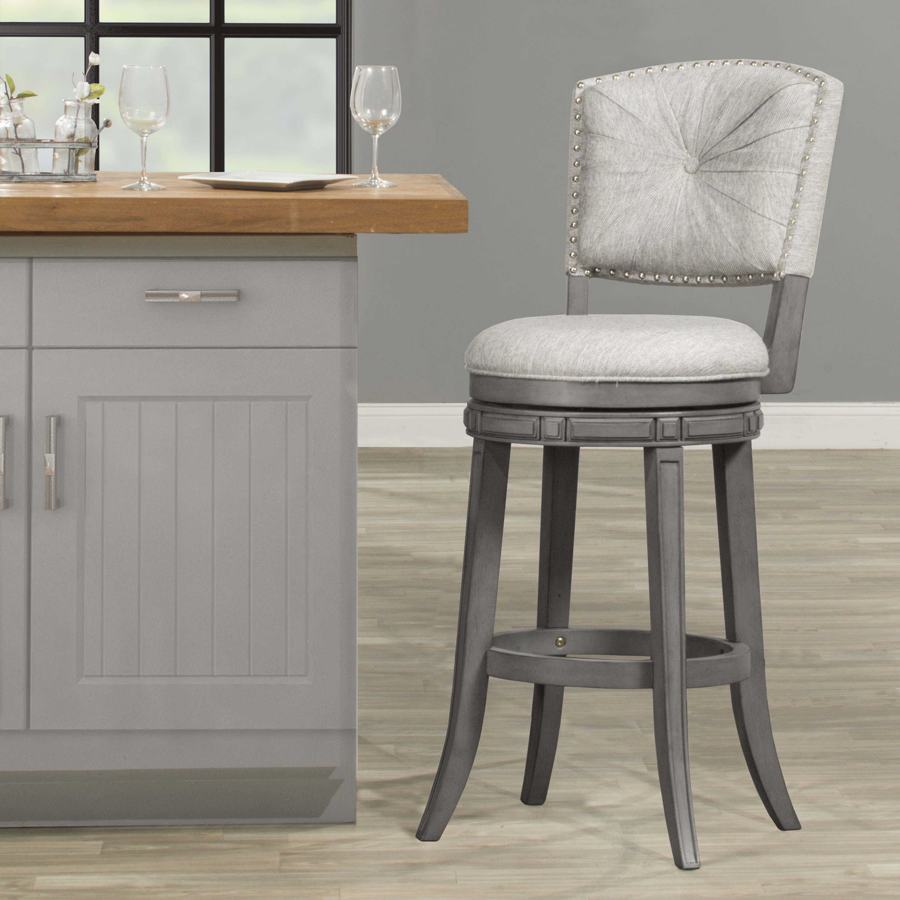 Kiefer Bar Counter Swivel Stool