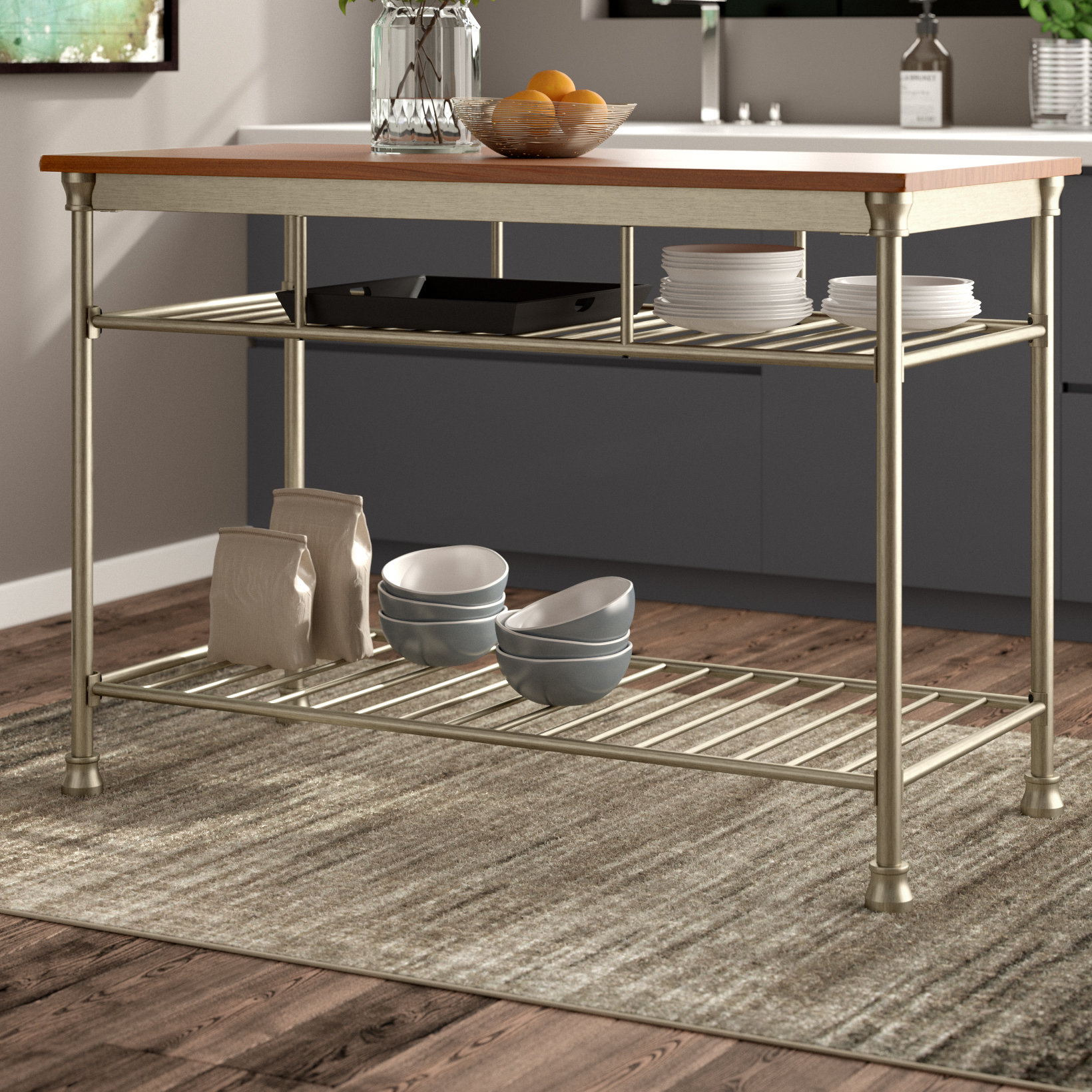 T Austin Design Haleakal Kitchen Island Prep Table Hardwood T Austin Design Haleakal Kitchen Island Prep Table Hardwood Reviews Wayfair