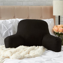 black bed rest pillow