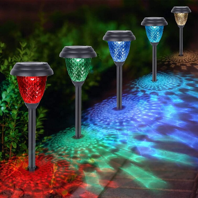 8 Pack Solar Pathway Lights Outdoor Garden Waterproof Led Path Lawn Yard（White）