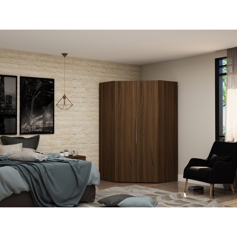 Latitude Run Delhi Corner Wardrobe Armoire Wayfair