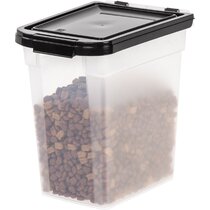 side by side dog food container