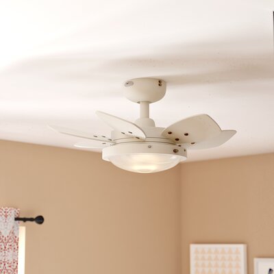 Ebern Designs 24 Inch Chenut 6 Blade Ceiling Fan Light Kit Included