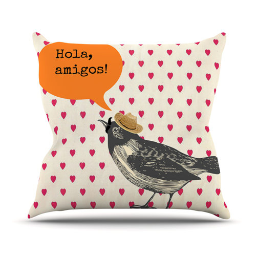 Kess Inhouse Hola By Sreetama Ray Spanish Throw Pillow Wayfair