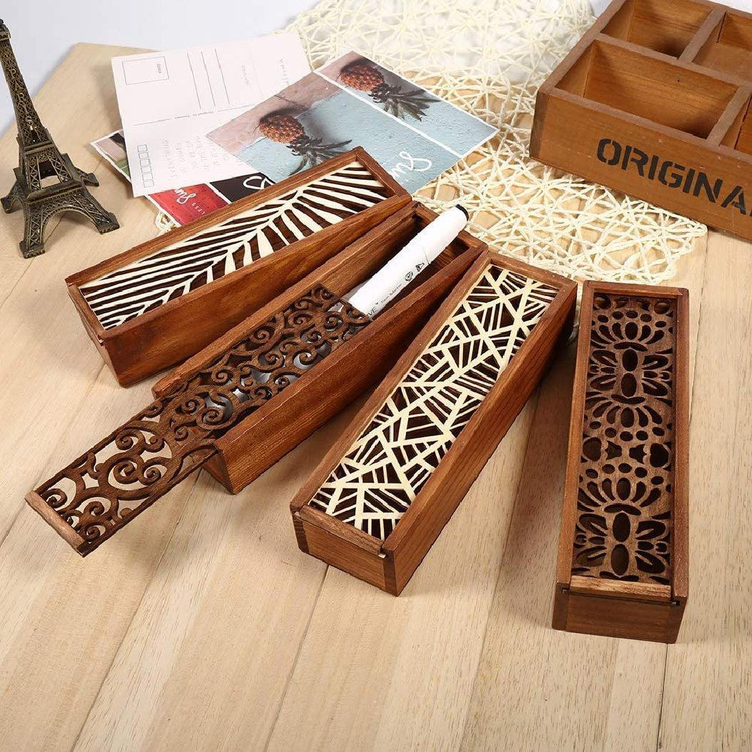 Loon Peak® Anarie Wooden 4 Piece Pen Holder Set Wayfair