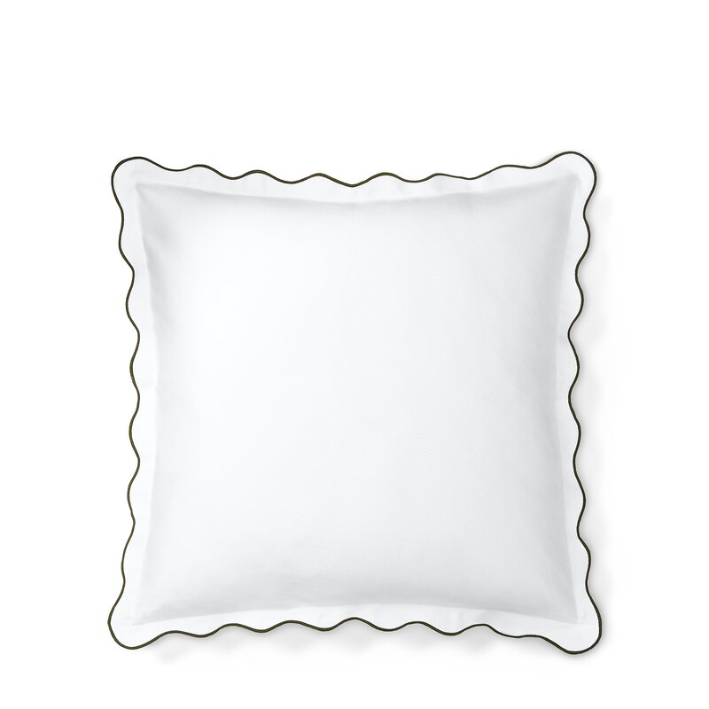 scalloped pillow sham