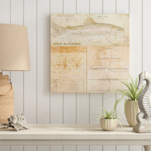 Highland Dunes Rainbow Trout Acrylic Painting Print On Wrapped