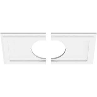 Rectangular Lighting Components Wayfair Rectangle Architectural Grade Pvc Ceiling Medallion Set Of 2