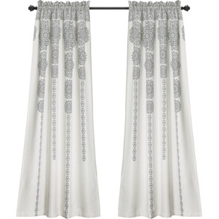 Farmhouse Rustic Ikat Curtains Drapes Birch Lane