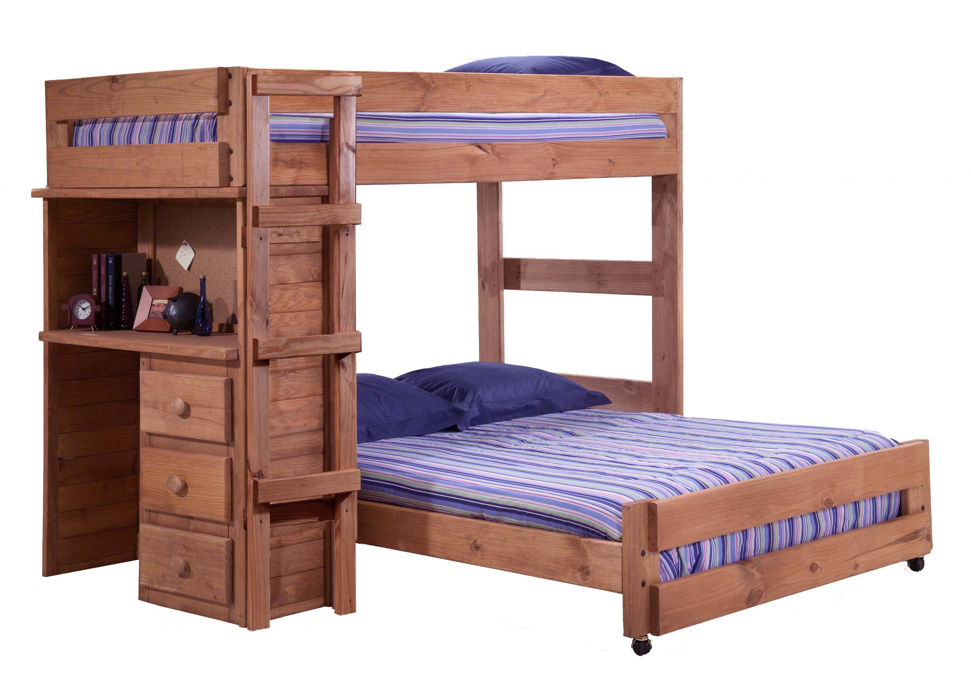 bunk bed set with desk