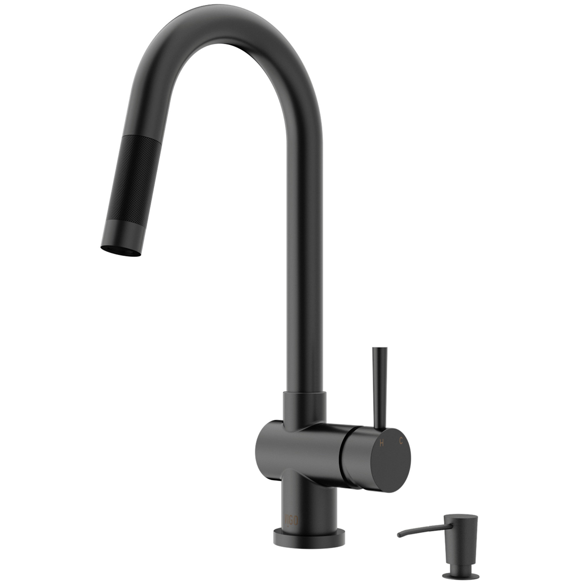 Gramercy Pull Down Single Handle Kitchen Faucet With Soap