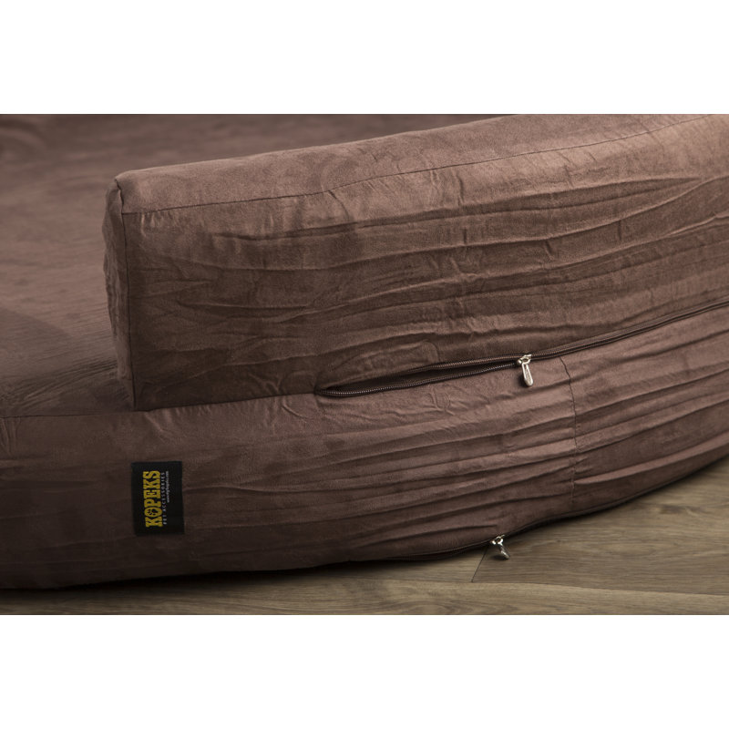 fala deluxe orthopedic memory foam bolster dog bed