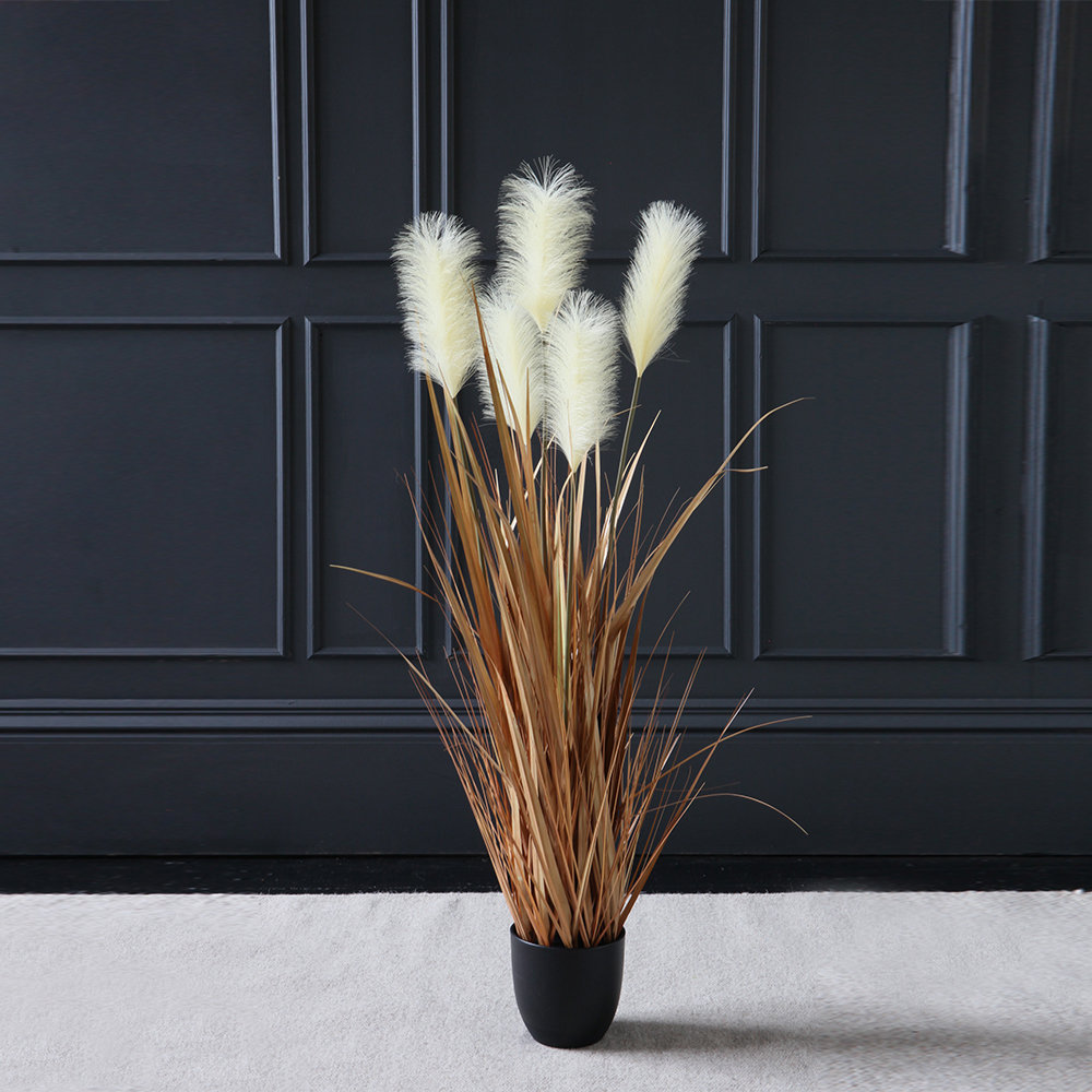The Seasonal Aisle 120Cm Artificial Pampas Grass in Pot Wayfair.co.uk