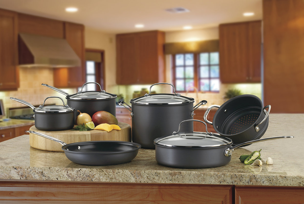 Cuisinat Had Anodized Chef's Classic Nonstick Cookwae Set