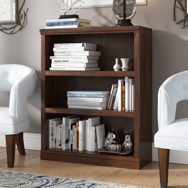 Mainstay. 3-Shelf Bookcase Black + Freebie, 3-Shelf 1 Fixed Shelf 2 Adjustable Shelves Bookcase, Wide Bookshelf Storage Wood Furniture