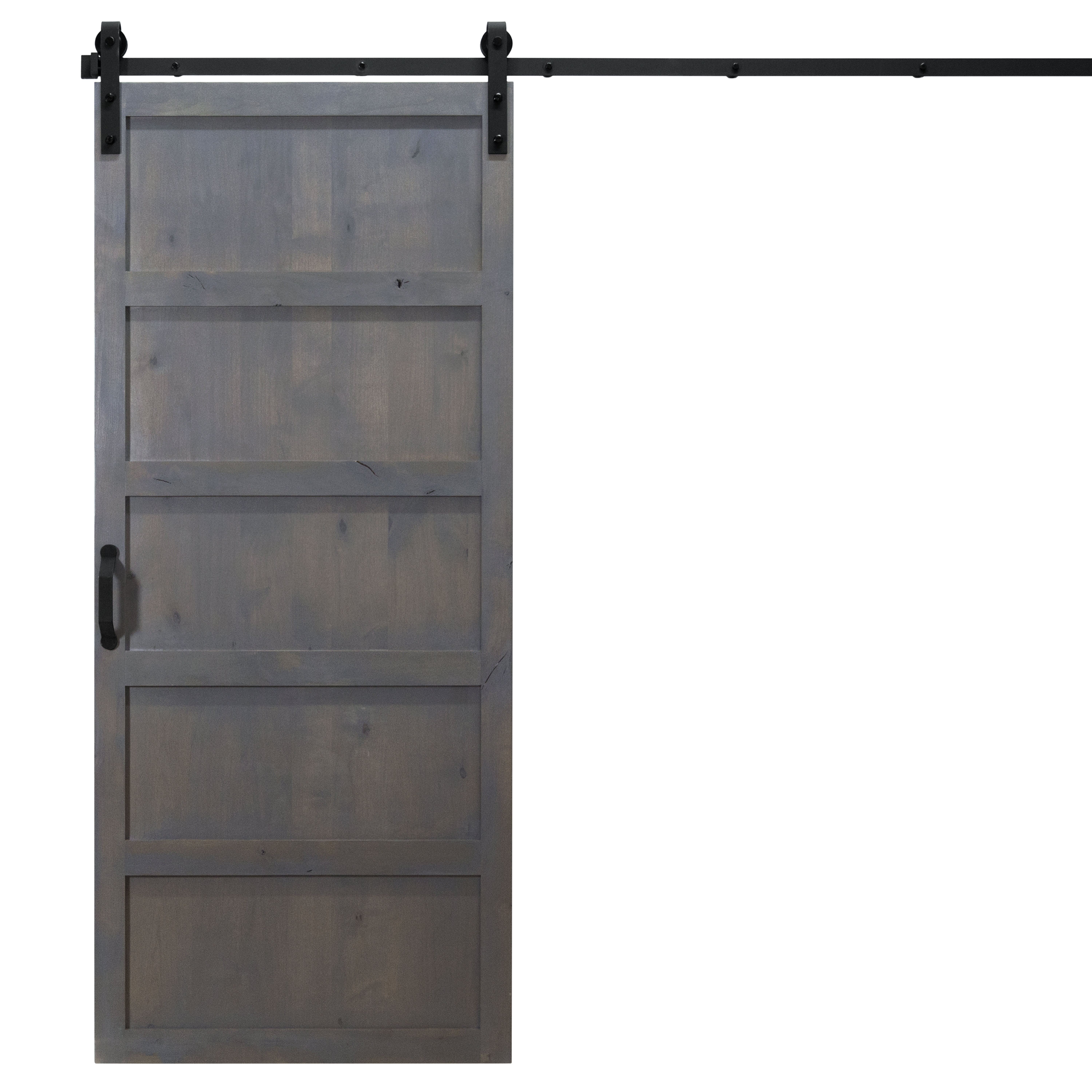 Dogberry Collections Paneled Wood Finish Barn Door With