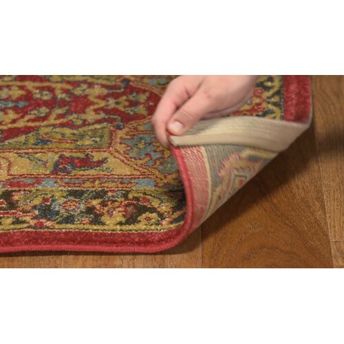 Astoria Grand Pennypacker Oriental Area Rug in Natural/Navy & Reviews ...