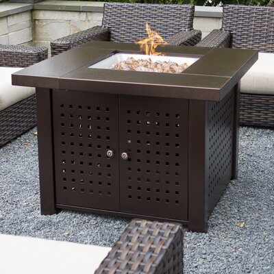 Eden Steel Propane Fire Pit Table Pleasant Hearth