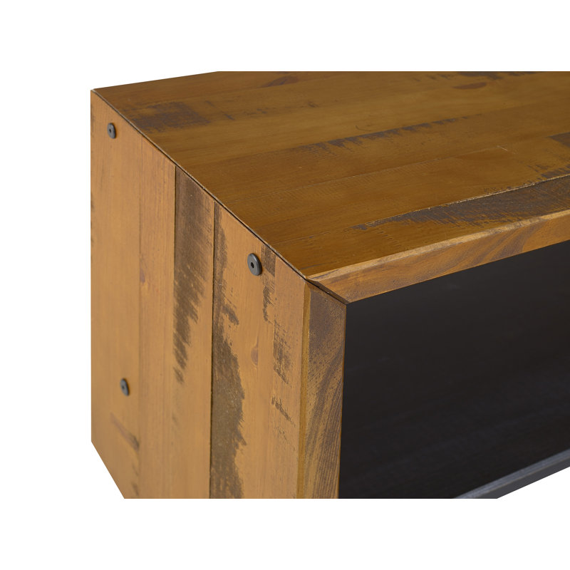Loon Peak Arocho 58 Wood Storage Bench Reviews Wayfair