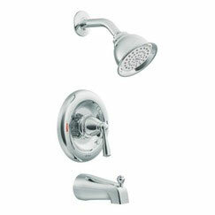 Moen Banbury Pressure Balance Tub and Shower Faucet with Lever Handle ...