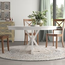 60 inch white round dining table