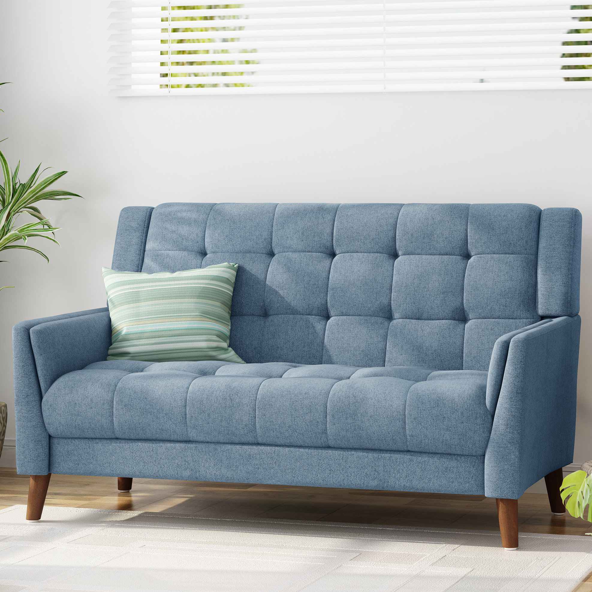 Wade Logan® Greenmont Upholstered Loveseat & Reviews | Wayfair