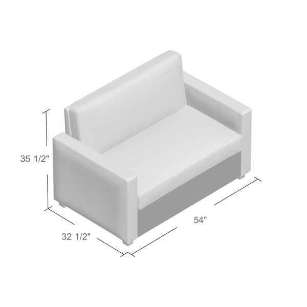 Mercury Row Cabell 54 Square Arm Sofa Bed Reviews Wayfair