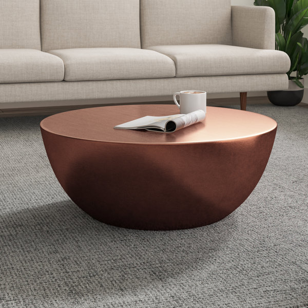 araceli drum coffee table