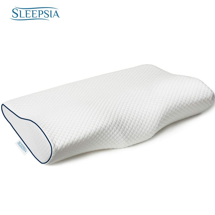 Bamboo Cover. Orthopedic Neck Contour Adjustable Shredded Memory Foam Pillow 