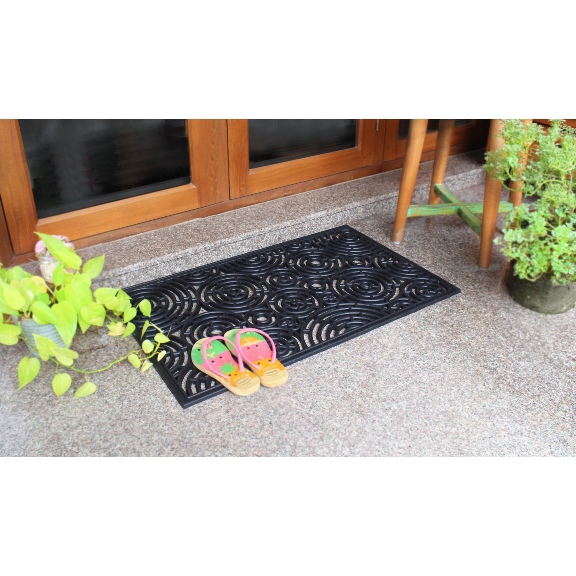 Brayden Studio Beebe Circle Rubber 30 In X 18 In Non Slip Door Mat Reviews Wayfair Brayden Studio Beebe Circle Rubber 30 In X 18 In Non Slip Door Mat Reviews Wayfair