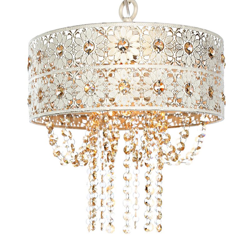 Overton Jeweled Blossoms Crystal Chandelier