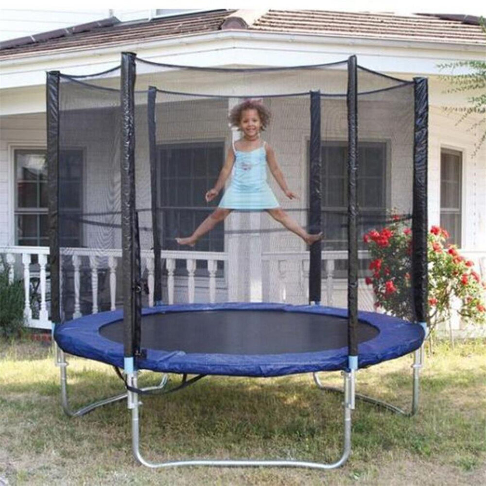 6FT Kids Trampoline With Enclosure Net Jumping Mat And Spring Cover Padding Fun 