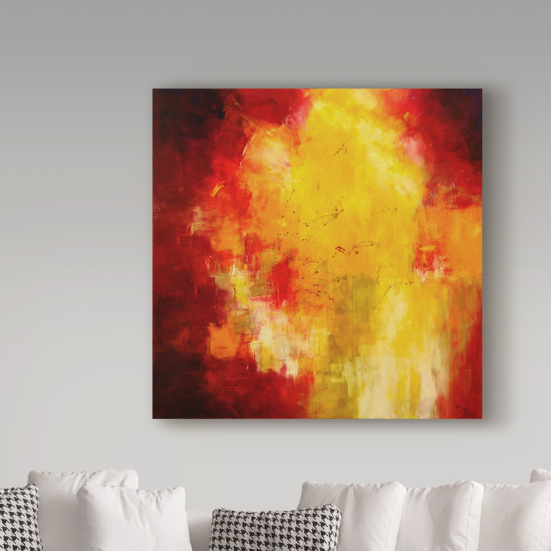 Trademark Art Love Yourself Abstract Acrylic Painting Print On