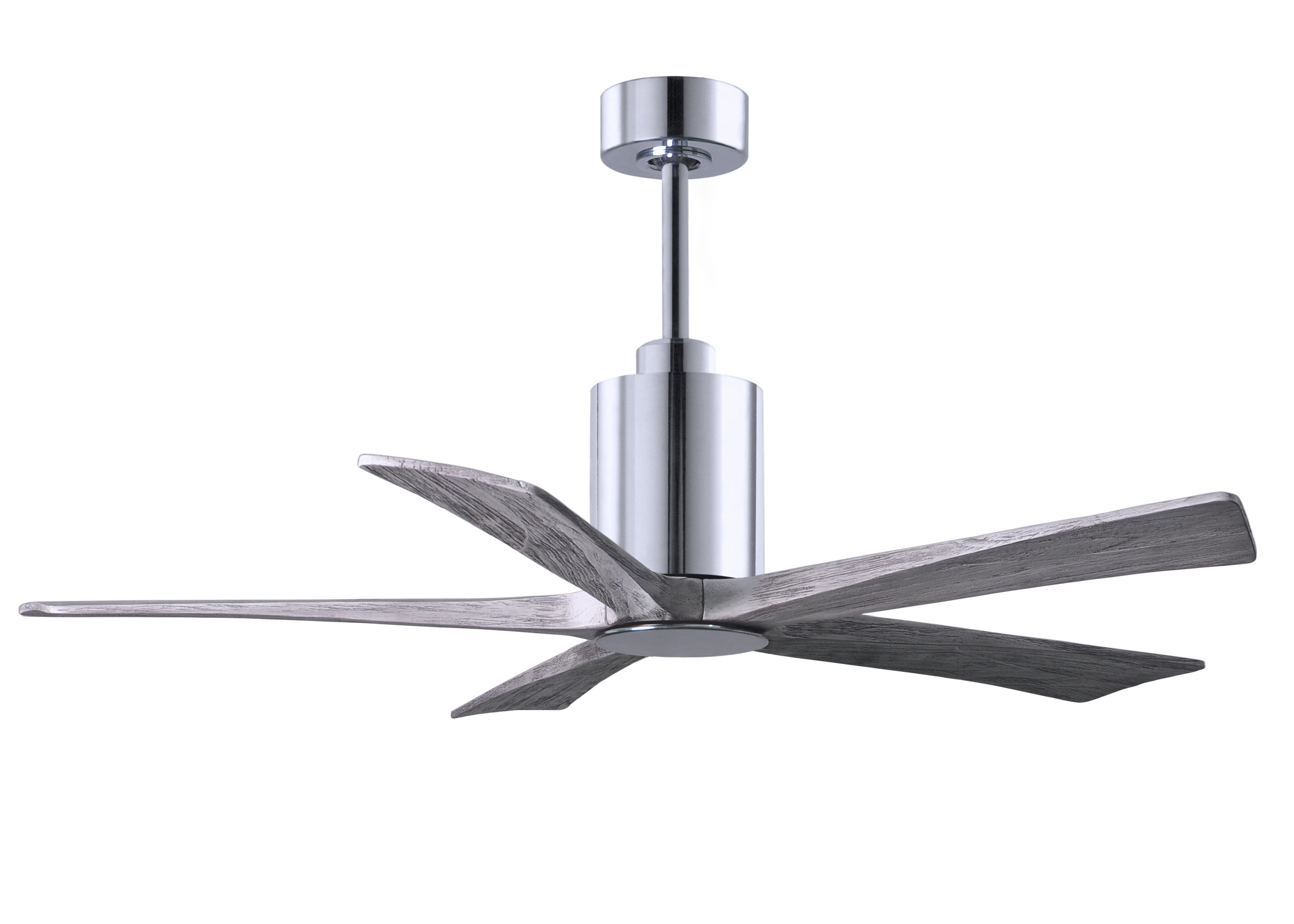Revolve 48 inch 4 Blade Ceiling fan in Brushed Chrome or White with Options 