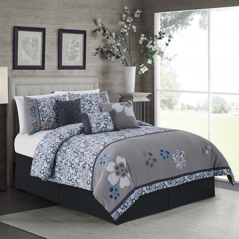 Elighthome Daisy 7 Piece Comforter Set Reviews Wayfair