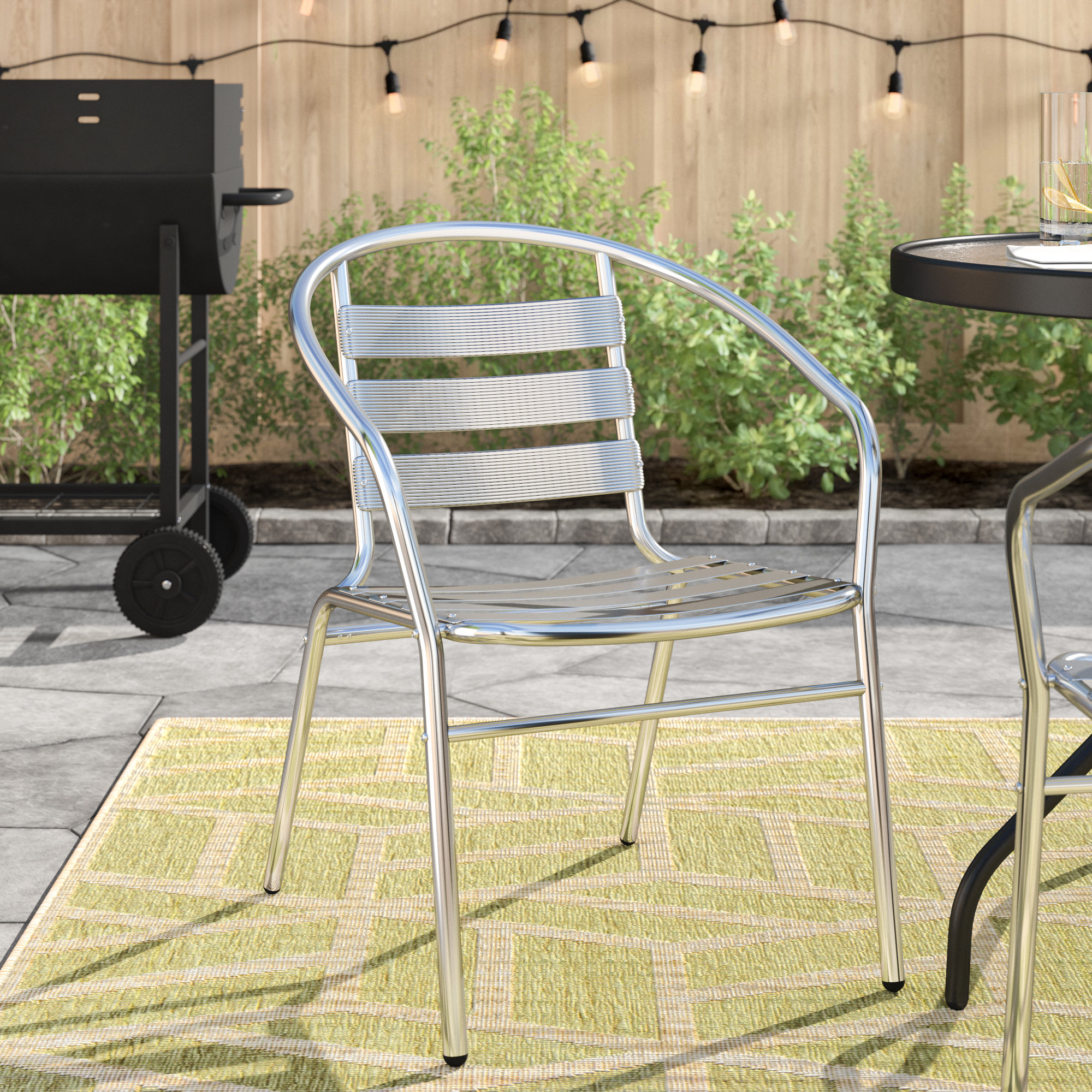 Zipcode Design Gillett Stacking Patio Dining Chair Reviews Wayfair