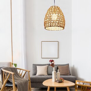 opalhouse small seagrass pendant light brown