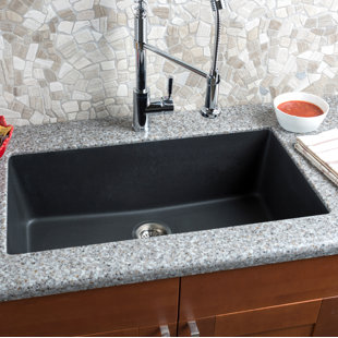 Extra Large Kitchen Sinks Wayfair 33 L X 18 5 W Granite Extra Large Single Bowl Kitchen Sink